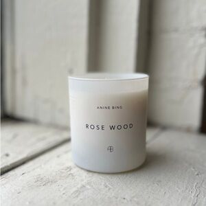 Anine Bing Rose Wood Candle in White